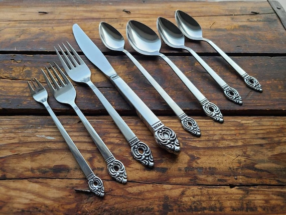 Place Setting Royal Danish Sterling Silverware Royal Danish