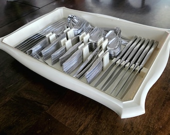 Vintage Oneida Community WOODMERE Set Service for 12 Flatware Silverware in Original Retro Case