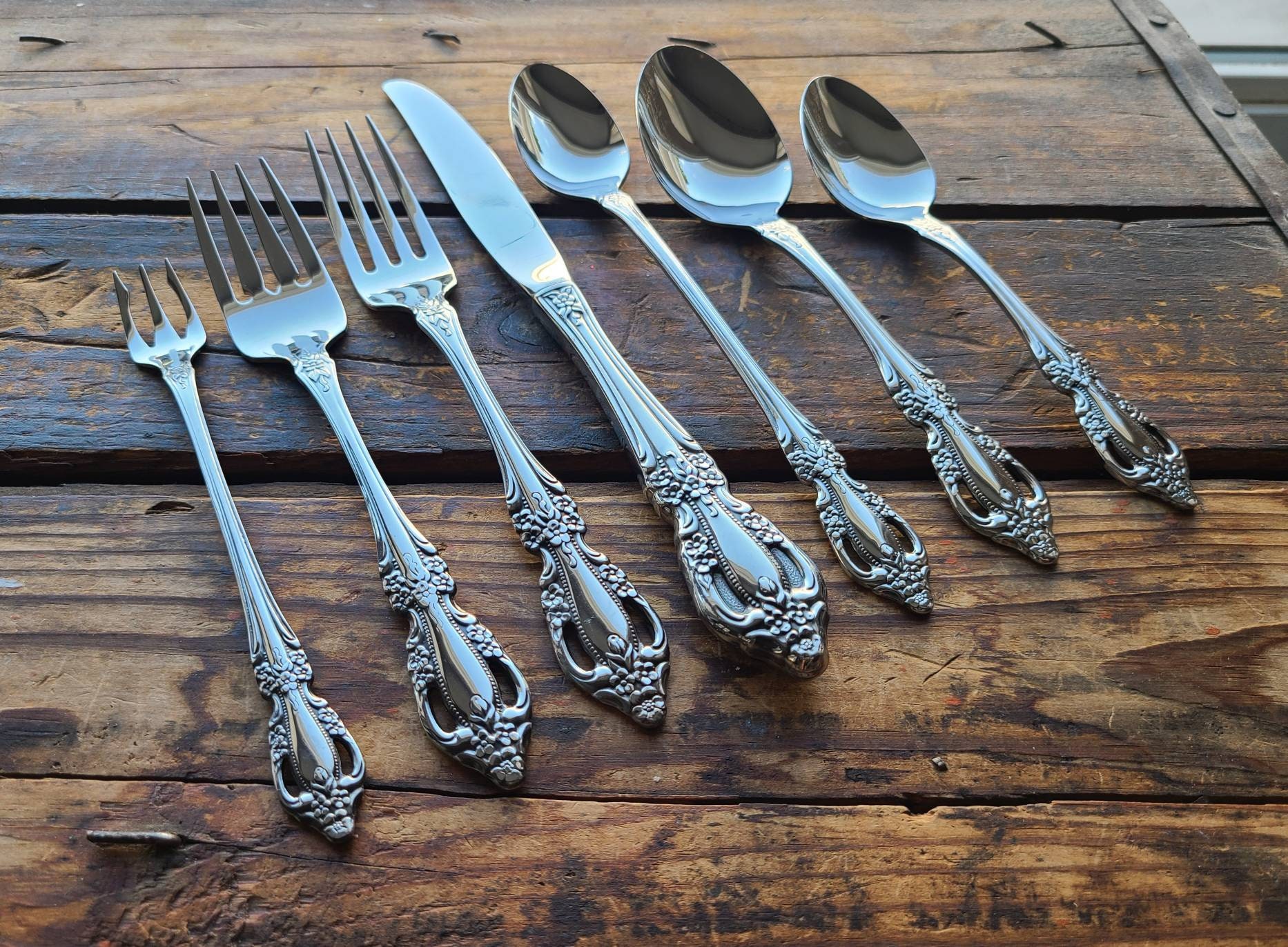 ヴィンテージ品 ONEIDACRAFTスプーン6本セット アメリカ軍 放出品