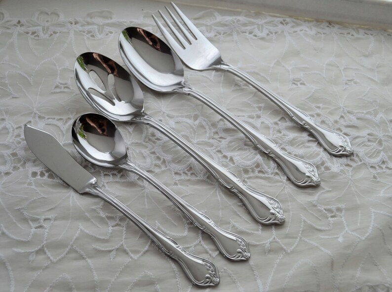 Vintage Reed & Barton Select Stainless Flatware Set ROSE QUEEN Etsy