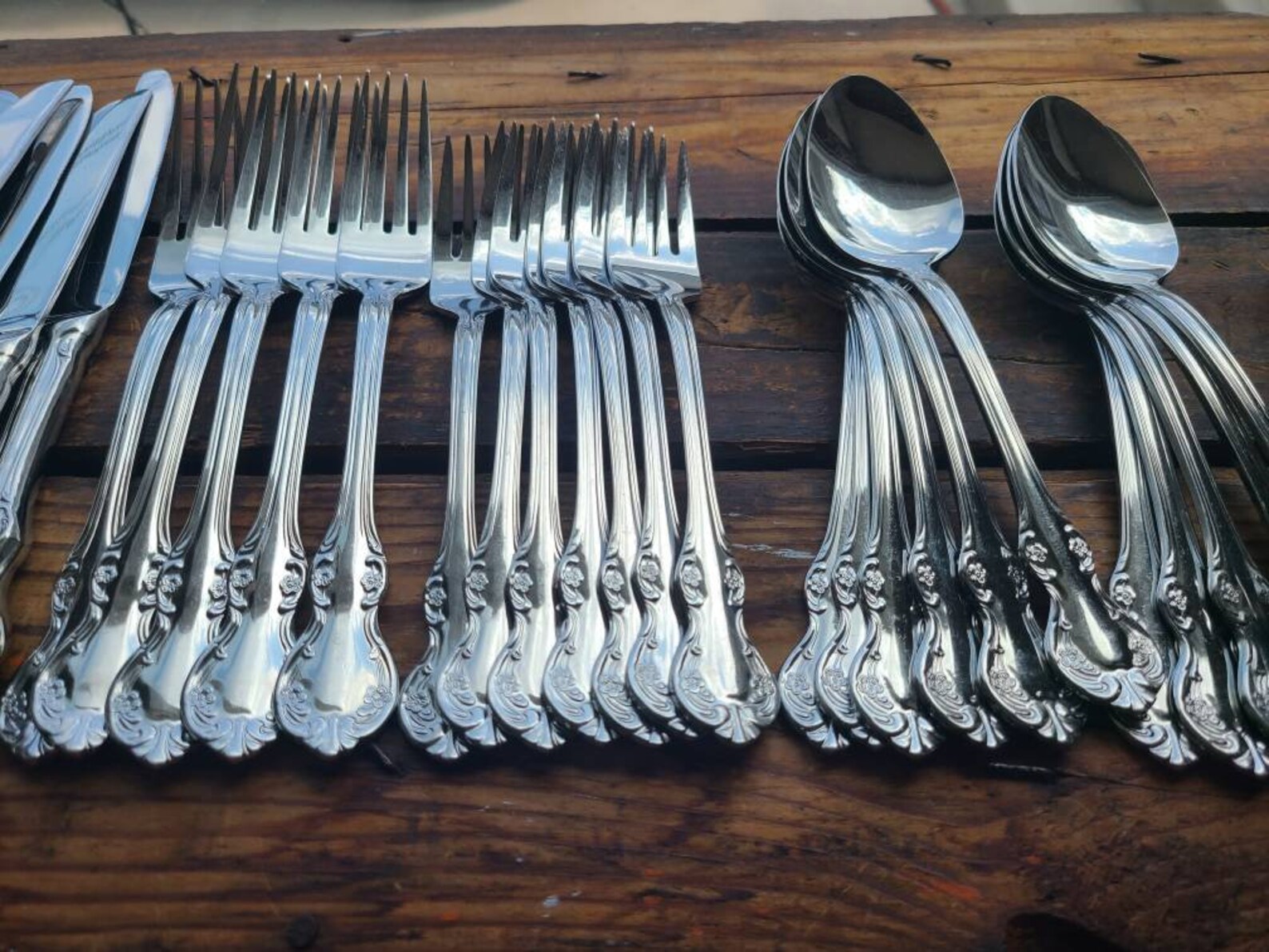 Wallace CONTINENTAL CAMDEN 18/10 Stainless Flatware Set Lot Etsy