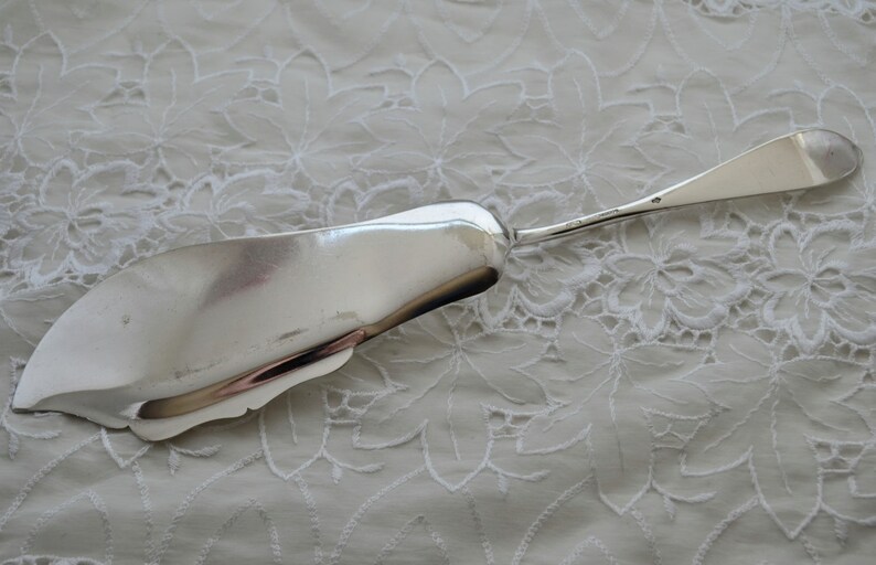 Antique Silverplate Victorian Fish Server Butterfly Floral Etsy