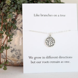 Tree of life necklace, mothers day gift, family necklace, tree necklace, family tree, family jewelry, gift for mum, gift for sister, image 1