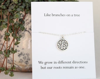 Tree of life necklace, mothers day gift, family necklace, tree necklace, family tree, family jewelry, gift for mum, gift for sister,