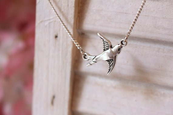 Silver Bird Necklace