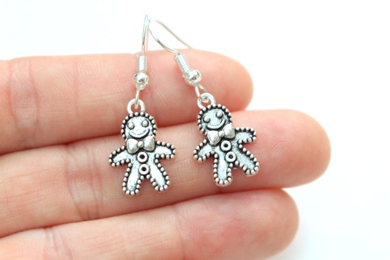 Gingerbread Man Earrings