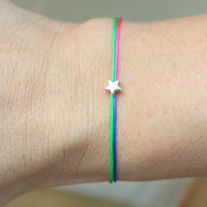 Rainbow bracelet, positivity gift, gift bracelet, gift for friend, mental health gift, friend gift, star bracelet, rainbow gift, stay strong image 8