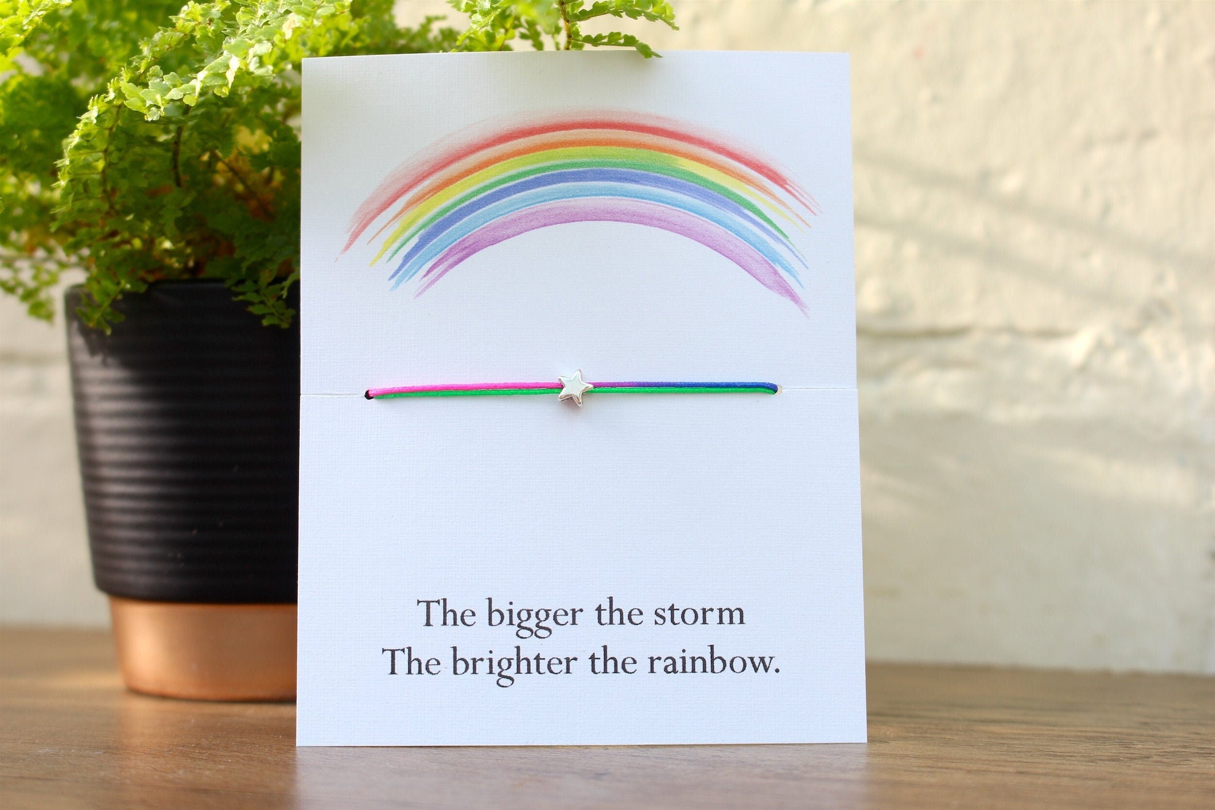 Rainbow wish bracelet deals
