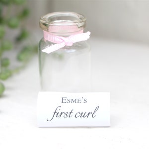 First curl keepsake, personalised first curl keepsake, first haircut, baby keepsake, new parent gift, baby shower gift, christening gift image 6
