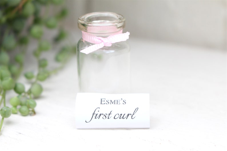 First curl keepsake, personalised first curl keepsake, first haircut, baby keepsake, new parent gift, baby shower gift, christening gift image 6