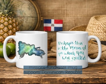 Christian Coffee Mug – Esther 4:14 Watercolor Mug | Scripture Gift for Her | Missions Fundraiser | Faith Mug | Bible Verse Coffee Cup