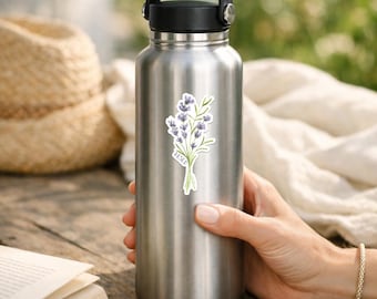 Hesed with Lavender Scripture sticker - Watercolor Christian stickers