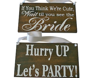 Custom Ring Bearer Sign | Wedding Ceremony | Wedding Photo Props | Custom Wedding Signs | Here Comes the Bride | Wedding | Just Married Sign