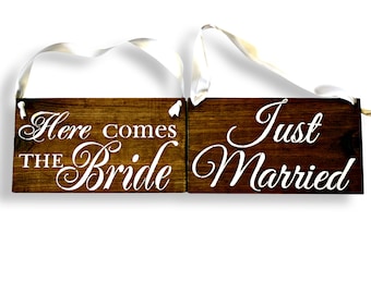 Here Comes the Bride Sign | Ring Bearer Sign | Wedding Sign | Custom Sign | Wedding Photo Prop | Wood Sign | Here Comes the Love of my Life