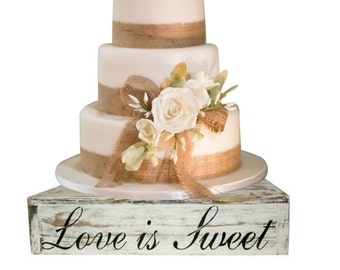 Rustic Wood Cake Cupcake Stand Box Country Rustic Wedding Solid Beach Wedding Cake Stand Candy Bar