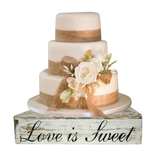 Rustic Wood Cake Cupcake Stand Box Country Rustic Wedding Etsy