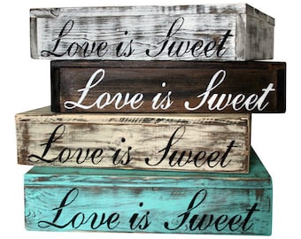 Wood Cake Stand | Rustic Wedding | Wood Cupcake Stand | Wood Candy Bar | Love is Sweet