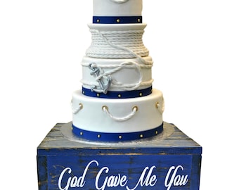 Nautical Wedding Country Rustic Wedding Solid Wood Cake Cupcake Stand Beach Wedding Cake Stand Candy Bar