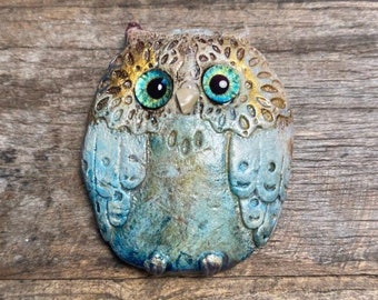 Clay Owl Magnet (Herman)