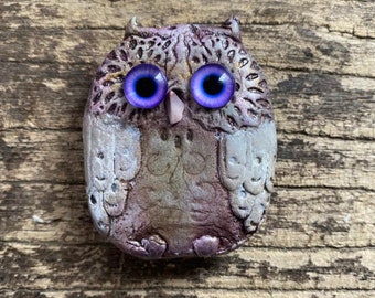 Clay Owl Magnet (Moe)