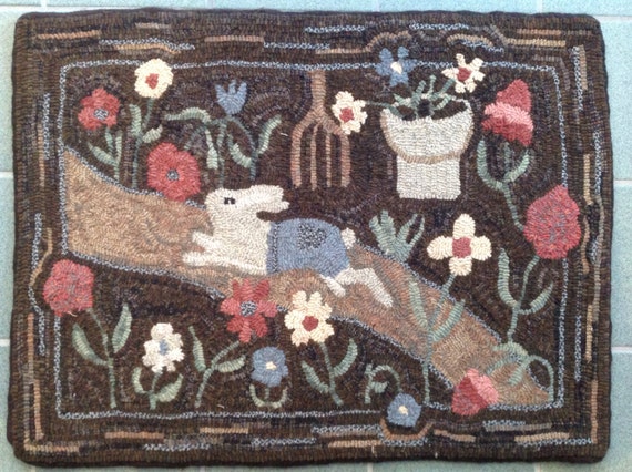 Rug Hooking Pattern for Mr. M's Garden,  20" x 28", P113