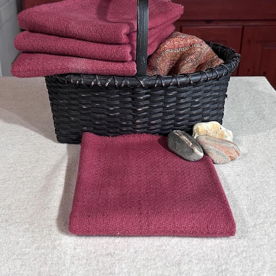 Wildrose Windowpane, Hand Dyed Wool Fabric for Rug Hooking, Applique, Penny Rugs, Fiber Arts, Fat Quarter Yard  W701