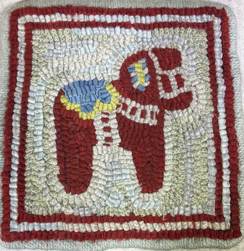 Dala Rugs Rug Hooking Pattern, Dala Horse Mat 8