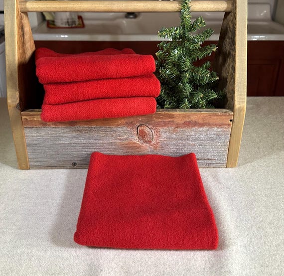 Holiday Red Texture, HandDyed Wool Fabric, Rug Hooking, Applique, Penny Rugs, Fiber Arts, Christmas Red, Valentine Red, Fat1/4 Yard W675