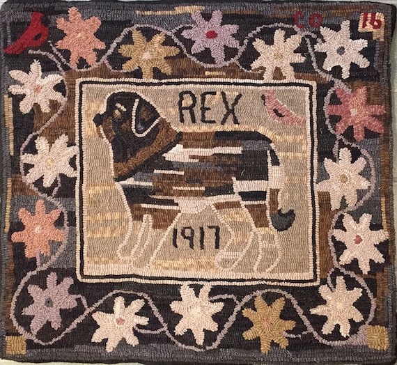 Rug Hooking Pattern, Spirit Dog , 32" x 36"  P147