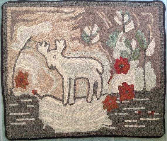 Rug Hooking Pattern, Prince of the Forest,  20"x 22" P139