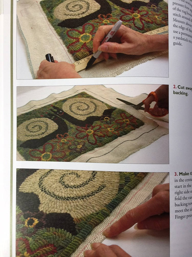 Rug Hooking Book Finishing Hooked Rugs Favorite Techniques from the