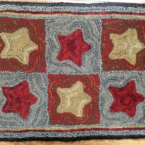 Rug Hooking Pattern, Estrellas (Stars)  14&quot; x 20&quot; P104