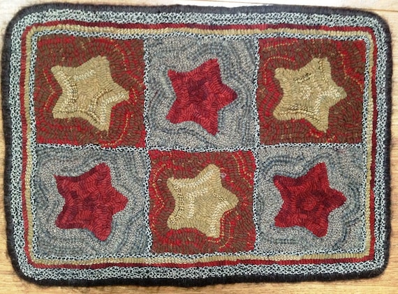 Rug Hooking Pattern, Estrellas (Stars)  14" x 20" P104