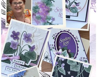 PDF - Violet Dreams Suite Stampin' Up! Tutorial Bundle, 8 Project PDF with written instructions