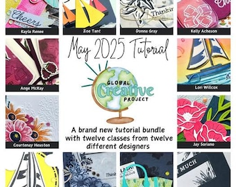 Stampin' Up! Online Exclusive  products - Global Creative Project Tutorial Bundle, 12 project PDFs and Video making Tutorials for Cards