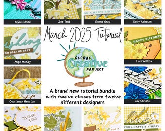 Floral Delight Stampin' Up! Global Creative Project Tutorial Bundle from March 2025, 12 Project PDFs and Video Tutorial Links