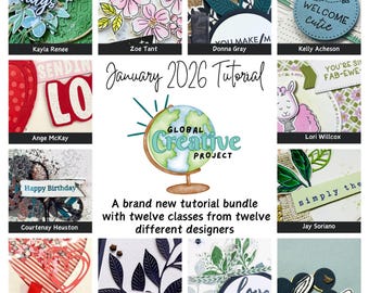 PDF Jan New Products Stampin' Up! Tutorial Bundle, Class PDF and Video card making Tutorials