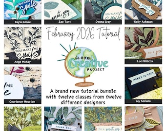 PDF Natures Walk Suite Stampin' Up! Tutorial Bundle, Class PDF and Video card making Tutorials