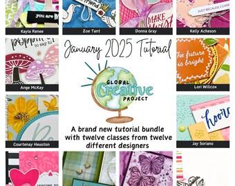 Stampin' Up! Jan-April Mini & SAB Mix - Global Creative Project Tutorial Bundle, 12 project PDFs and Video making Tutorials for Cards