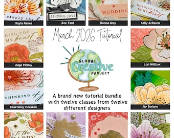 PDF Lovely & Beautiful Suite Stampin' Up! Tutorial Bundle, Class PDF and Video card making Tutorials