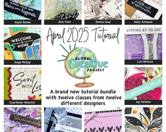 Stampin' Up! Online Exclusive  products - Global Creative Project Tutorial Bundle, 12 project PDFs and Video making Tutorials for Cards