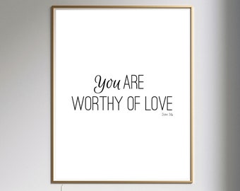 John 3:16, Printable Scripture, Bible Verse Print, Christian Wall Art
