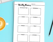2022 Fillable, Reusable, Printable PDF WEEKLY PLANNER