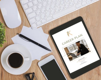 5-Year Career Plan Template for Canva | Professional Development Workbook