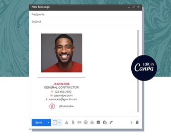 Customizable Email Signature Template | Gmail Signature Template