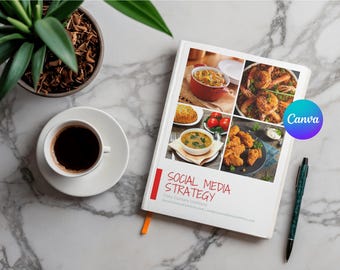 Social Media Strategy Template for Service-Based Businesses | Editable Canva Workbook
