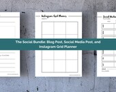 2022 Fillable, Reusable, Printable PDF SOCIAL PLANNER Bundle