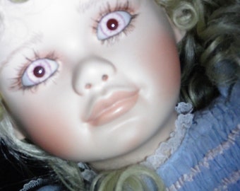 Haunted Doll from a real Wiccan Meet Highly active Doll Tabitha  "Watcher Spirit" Pink Eyes RARE