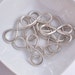 10 Infinity karma connectors bracelet link links connector silver tone jewellery making
