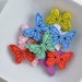 10 wooden butterfly buttons wood mixed color colour 23mm x 18mm butterflies